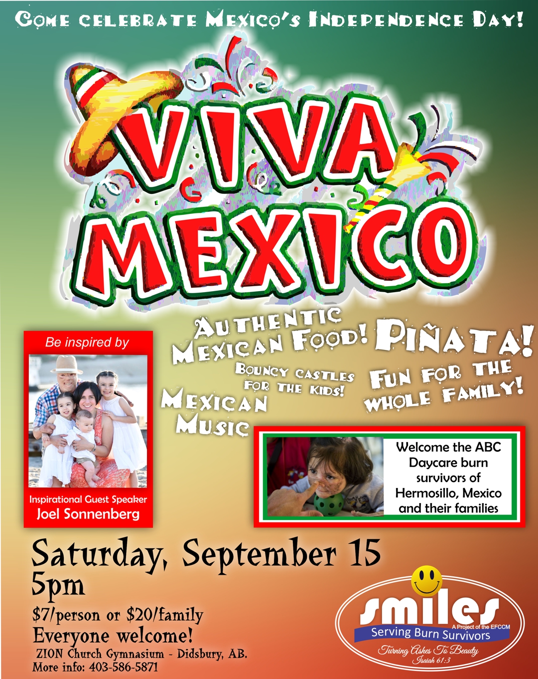 Smiles Burn Camp – Mexican Fiesta and Inspirational Sunday!