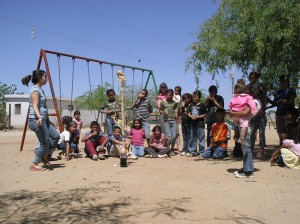 Cynthia Romo sharing the Gospel through science experiments!