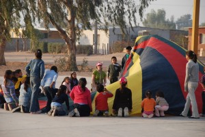 Shelli in children's ministry